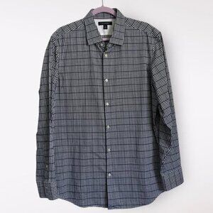 Banana Republic Men's Non-Iron Slim Fit Shirt Sz‎ L 16 16-1/2 Long Sleeve Cotton